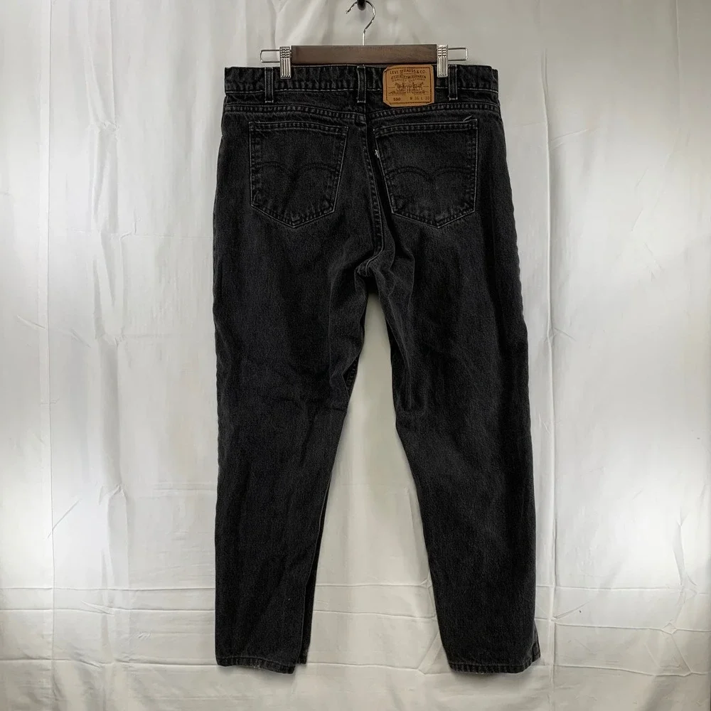 Vintage Levi's 550 Jeans Mens 36x30 Black‎ Relaxed Fit Tapered Leg Made USA 90s